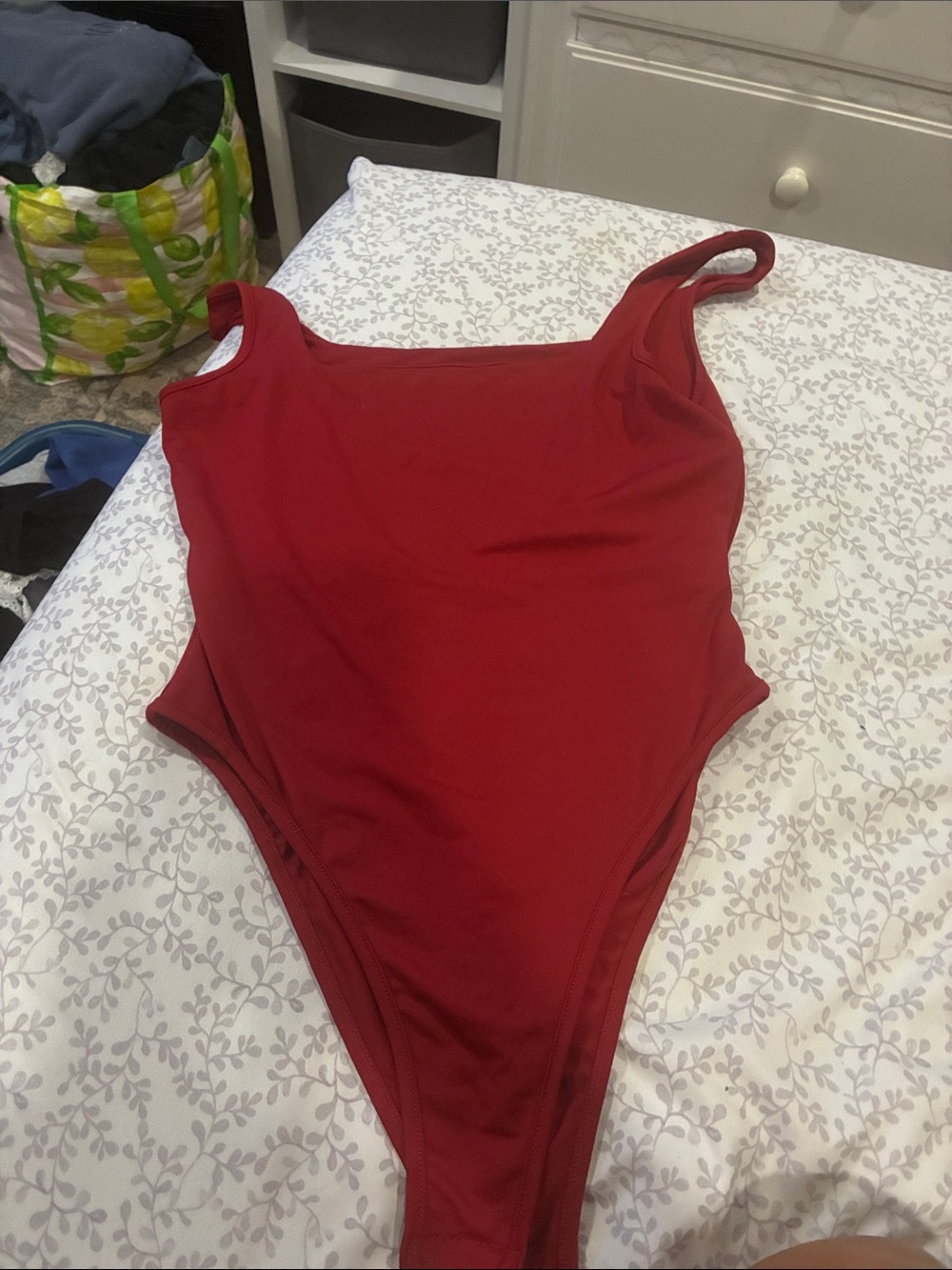 Red bodysuit